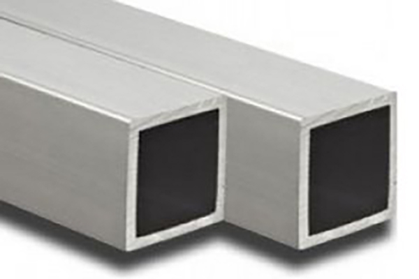aluminium 1000 x 20 x 20 mm brute Tube carré 